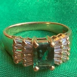 Emerald and Diamond Ring